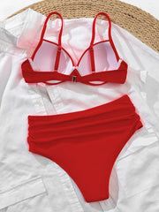 Silk Secret Gloria Red Luxury Push Up Bikini Set