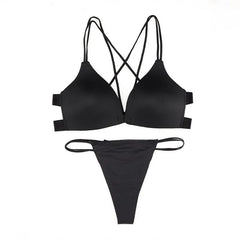 Silk Secret Cloud Front Open Padded Bra and Panty Set