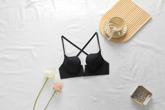 Silk Secret Crisscross Back Push-Up Bra