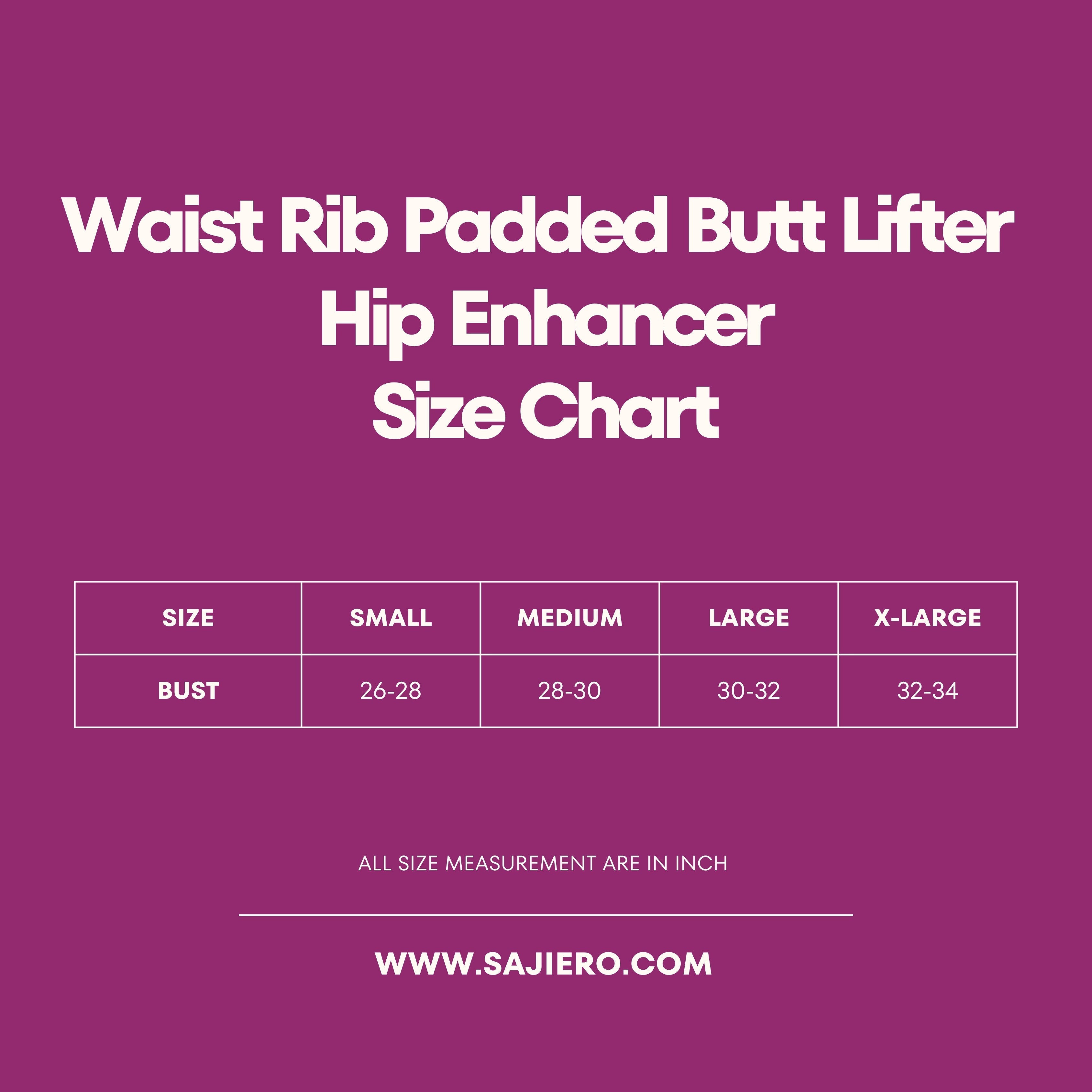 Silk Secret Waist Rib Padded Butt Lifter Hip Enhancer 038