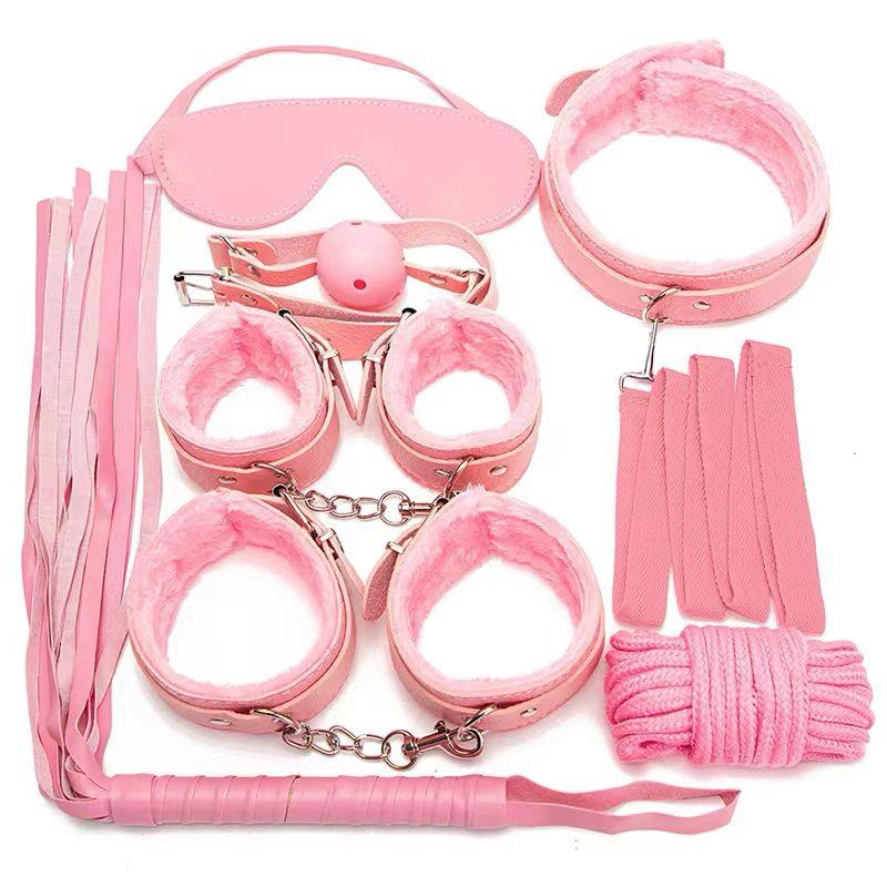 Women Faux Leather Bondage Set