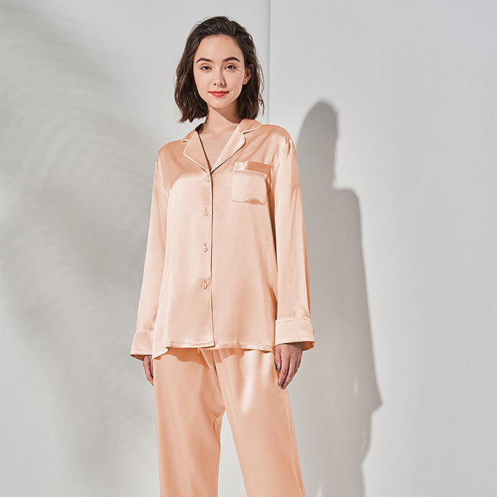 Pearl Pajama Suit With Scrunchie for Women