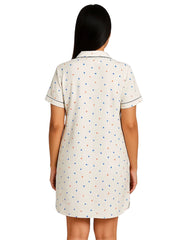 Silk Secret Long Shirt - Silk Dot