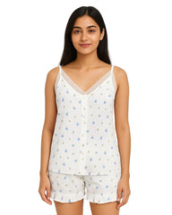 Silk Secret Cami Sets - Satin Floral