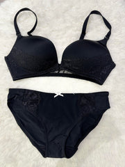 Silk Secret Front Open Padded Bra and Panty Set