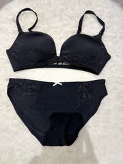 Silk Secret Front Open Padded Bra and Panty Set
